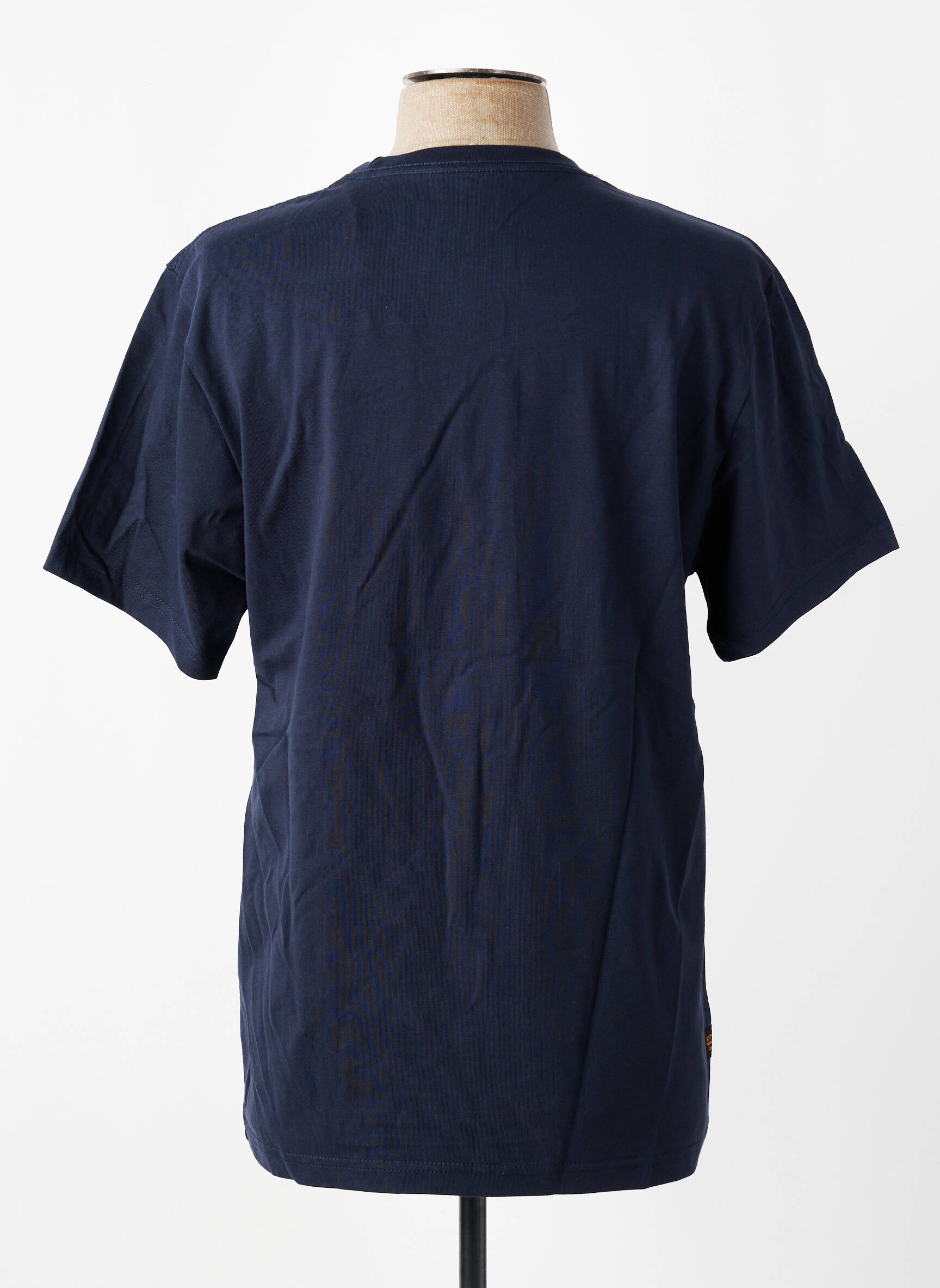 Tricou serigrafie flockată mâneci scurte albastru DAYTONA bărbat