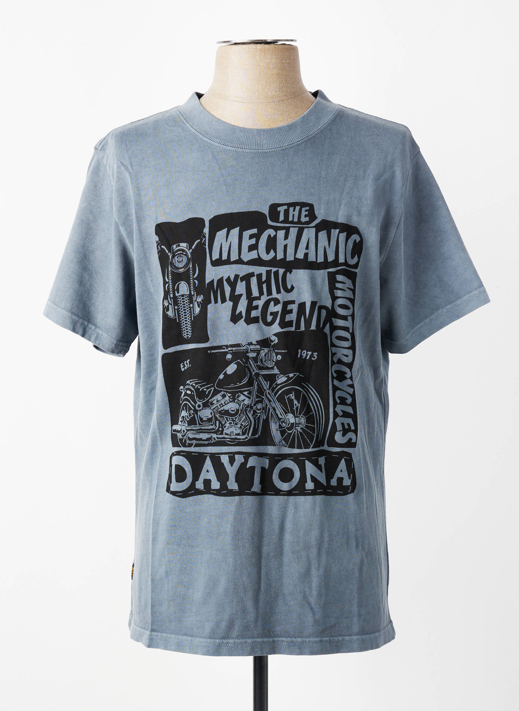 Tricou elasticitate mâneci scurte albastru DAYTONA bărbat