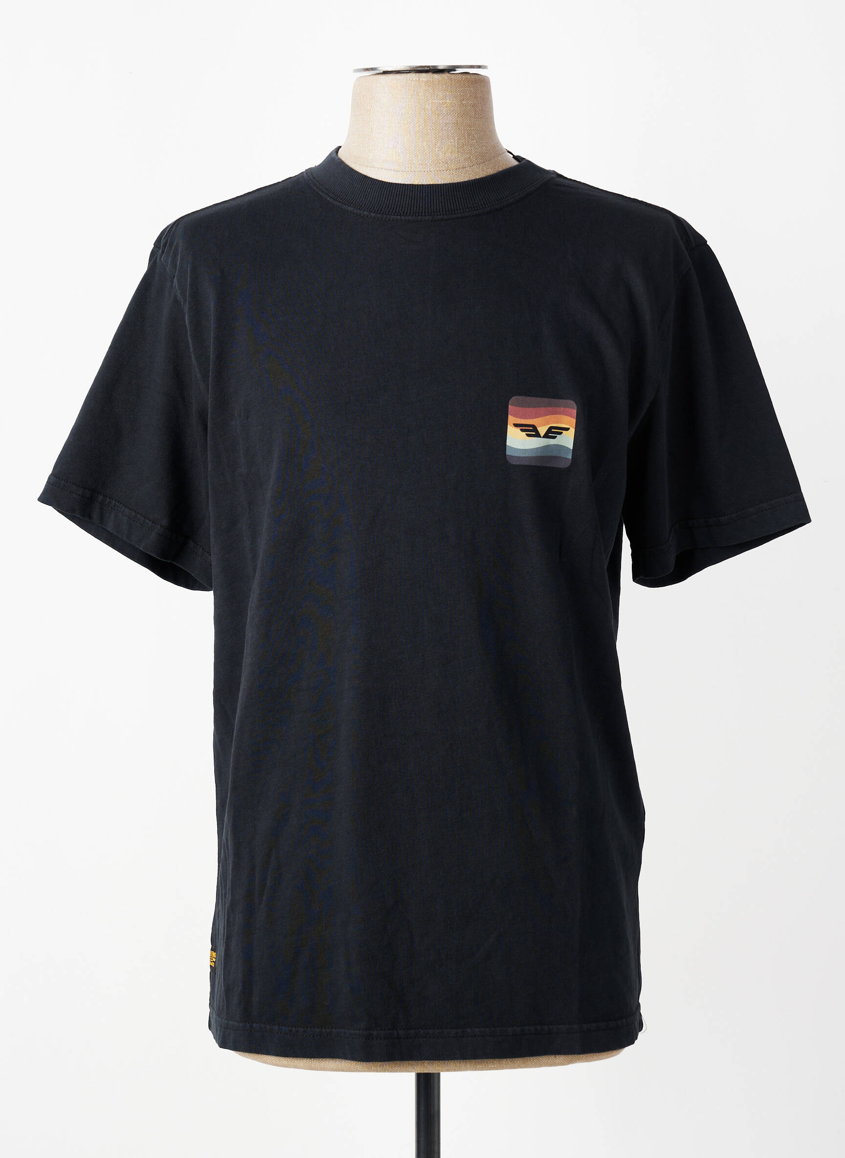 Tricou elasticitate mâneci scurte negru DAYTONA bărbat