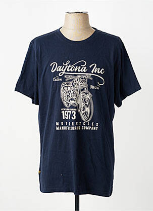 Tricou elasticitate mâneci scurte albastru DAYTONA bărbat
