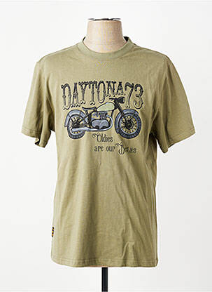 Tricou elasticitate mâneci lungi verde DAYTONA bărbat