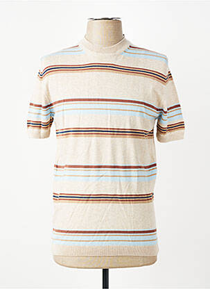 Tricou elasticitate mâneci scurte bej IRON AND RESIN bărbat