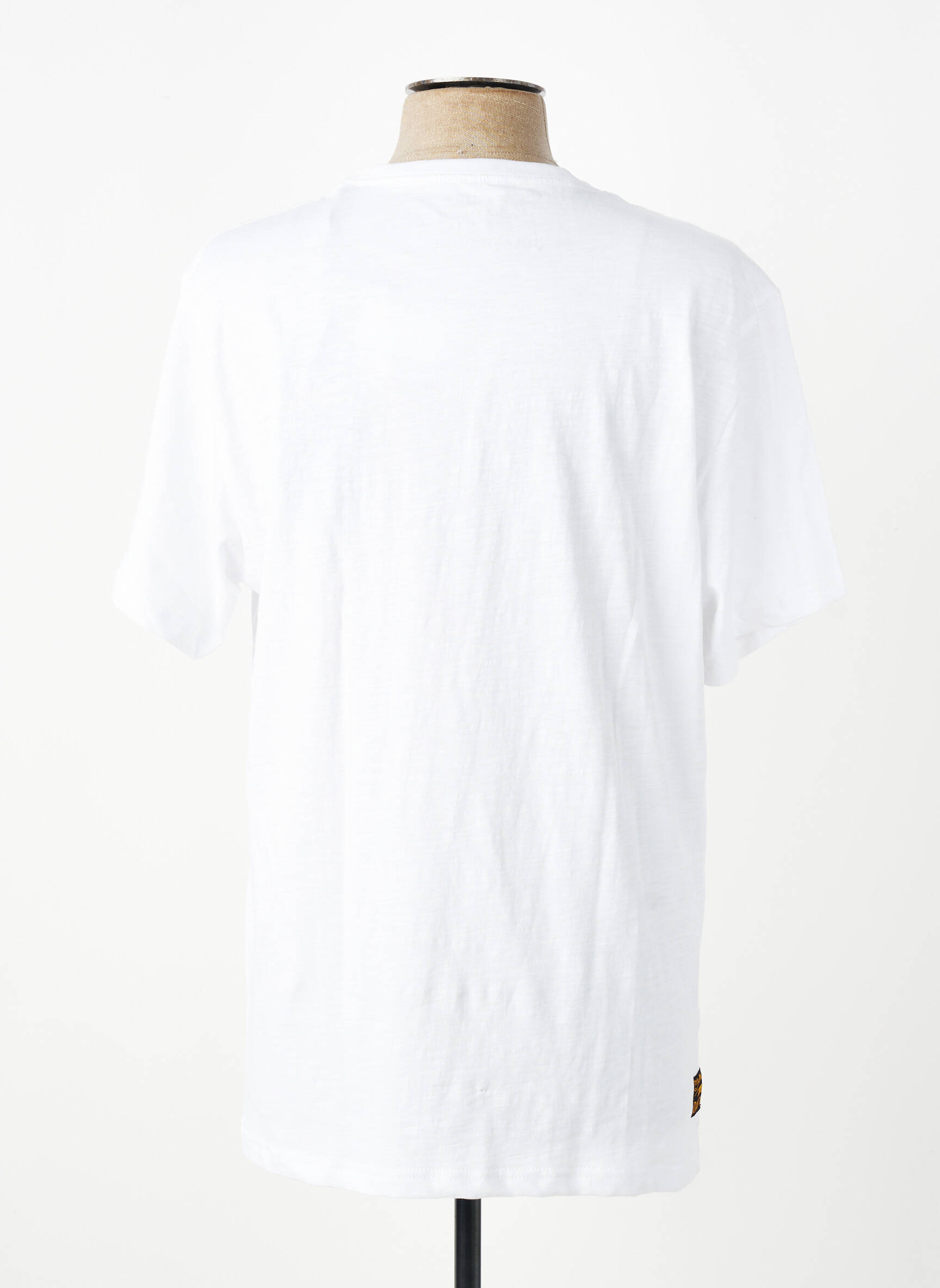 Tricou elasticitate mâneci scurte alb DAYTONA bărbat