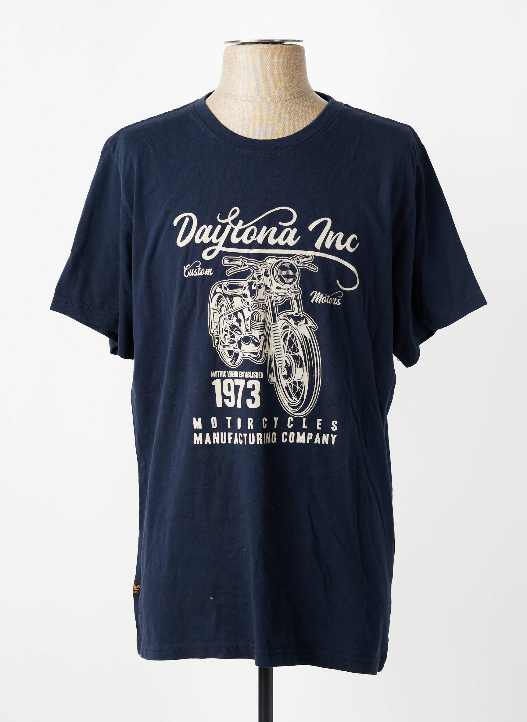 Tricou elasticitate mâneci scurte albastru DAYTONA bărbat