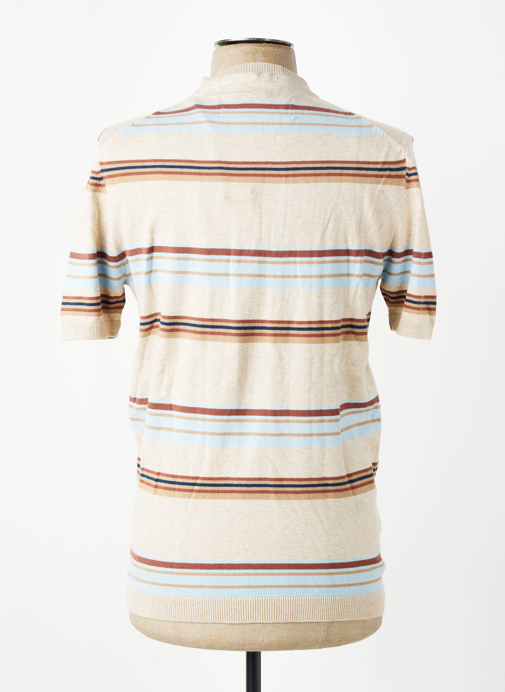 Tricou elasticitate mâneci scurte bej IRON AND RESIN bărbat