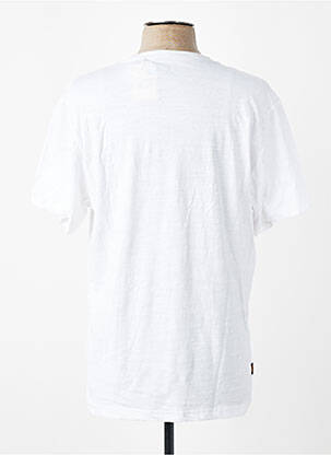 Tricou croială cambrată mâneci scurte alb DAYTONA bărbat