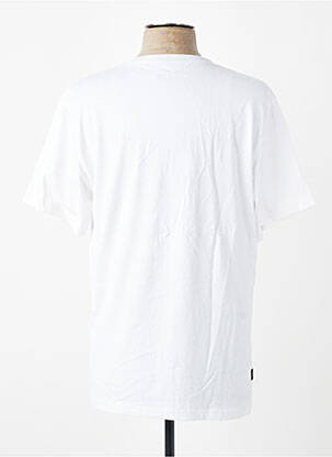 Tricou croială cambrată mâneci scurte alb DAYTONA bărbat