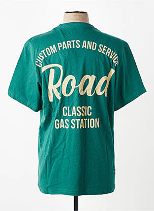 Tricou croială cambrată mâneci scurte verde DAYTONA bărbat