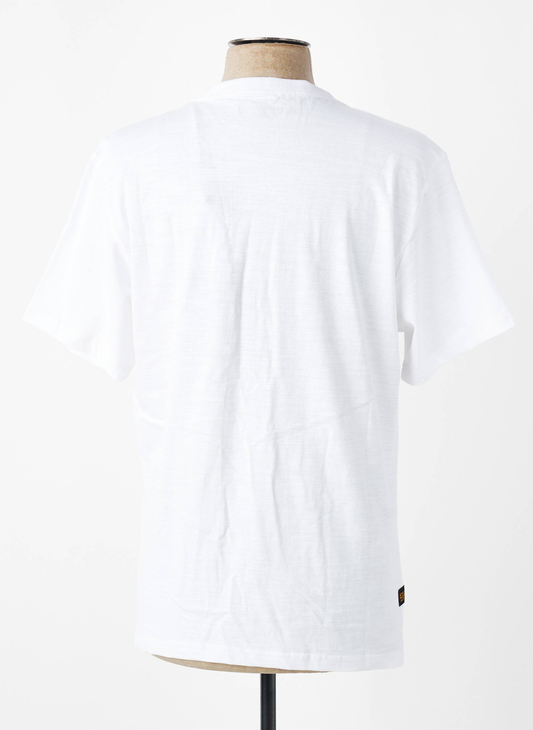 Tricou croială cambrată mâneci scurte alb DAYTONA bărbat