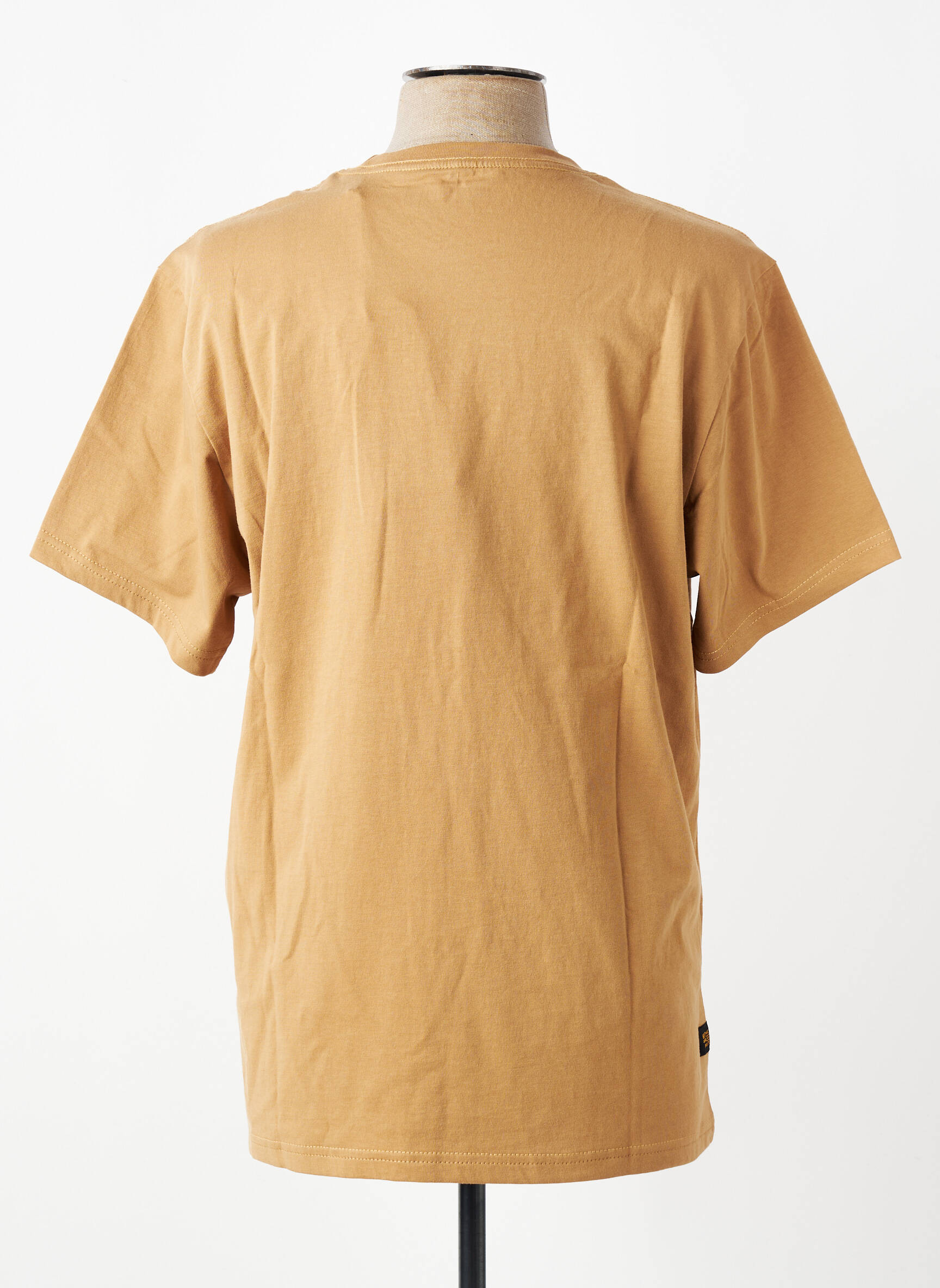 Tricou broderie mâneci scurte maro DAYTONA bărbat