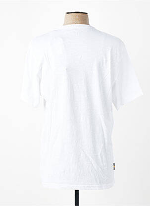 Tricou croială dreaptă mâneci scurte alb DAYTONA bărbat