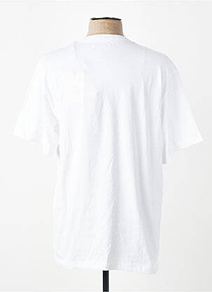 Tricou croială dreaptă mâneci scurte alb IRON AND RESIN bărbat