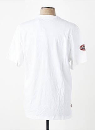 Tricou croială dreaptă mâneci scurte alb DAYTONA bărbat