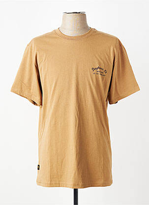 Tricou elasticitate mâneci scurte bej DAYTONA bărbat