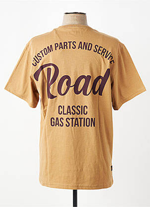 Tricou elasticitate mâneci scurte bej DAYTONA bărbat