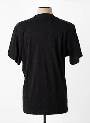 Tricou croială dreaptă mâneci scurte negru DAYTONA bărbat