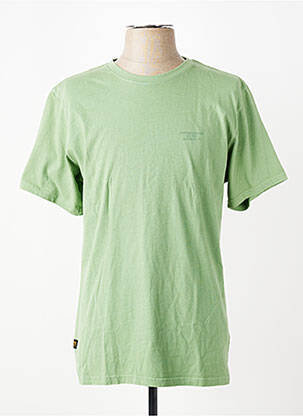 Tricou croială dreaptă mâneci scurte verde DAYTONA bărbat