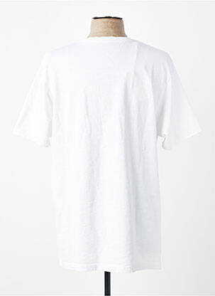 Tricou croială dreaptă mâneci scurte alb 999 bărbat