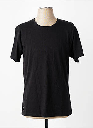 Tricou croială dreaptă mâneci scurte negru DAYTONA bărbat