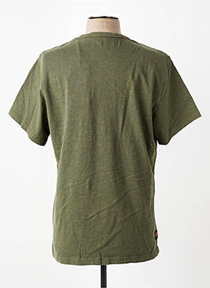 Tricou croială dreaptă mâneci scurte verde DAYTONA bărbat