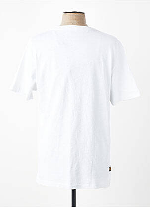 Tricou croială dreaptă mâneci scurte alb DAYTONA bărbat