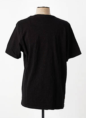 Tricou croială dreaptă mâneci scurte negru DAYTONA bărbat