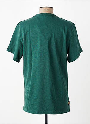 Tricou croială dreaptă mâneci scurte verde închis DAYTONA bărbat