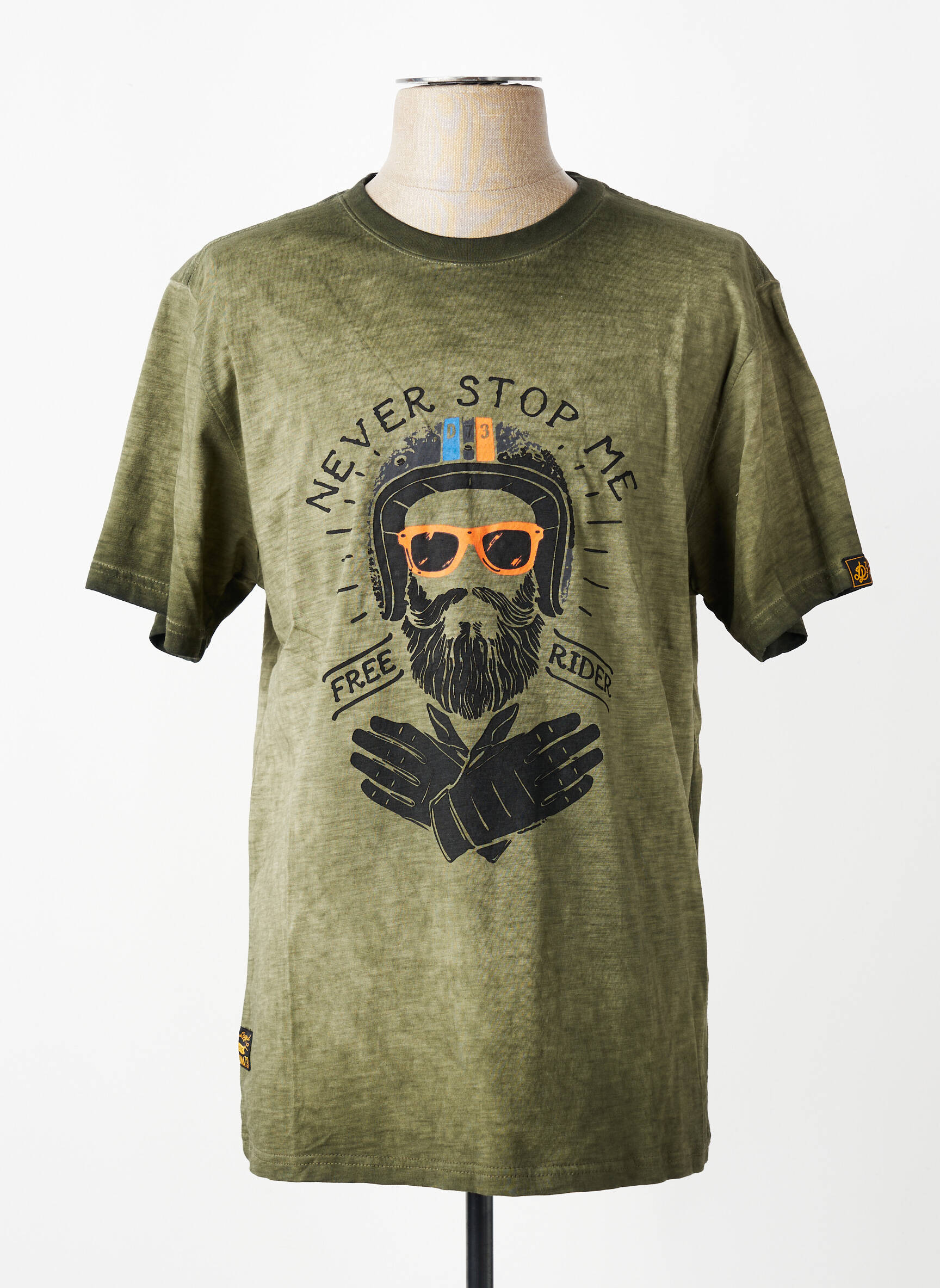 Tricou elasticitate mâneci scurte verde DAYTONA bărbat