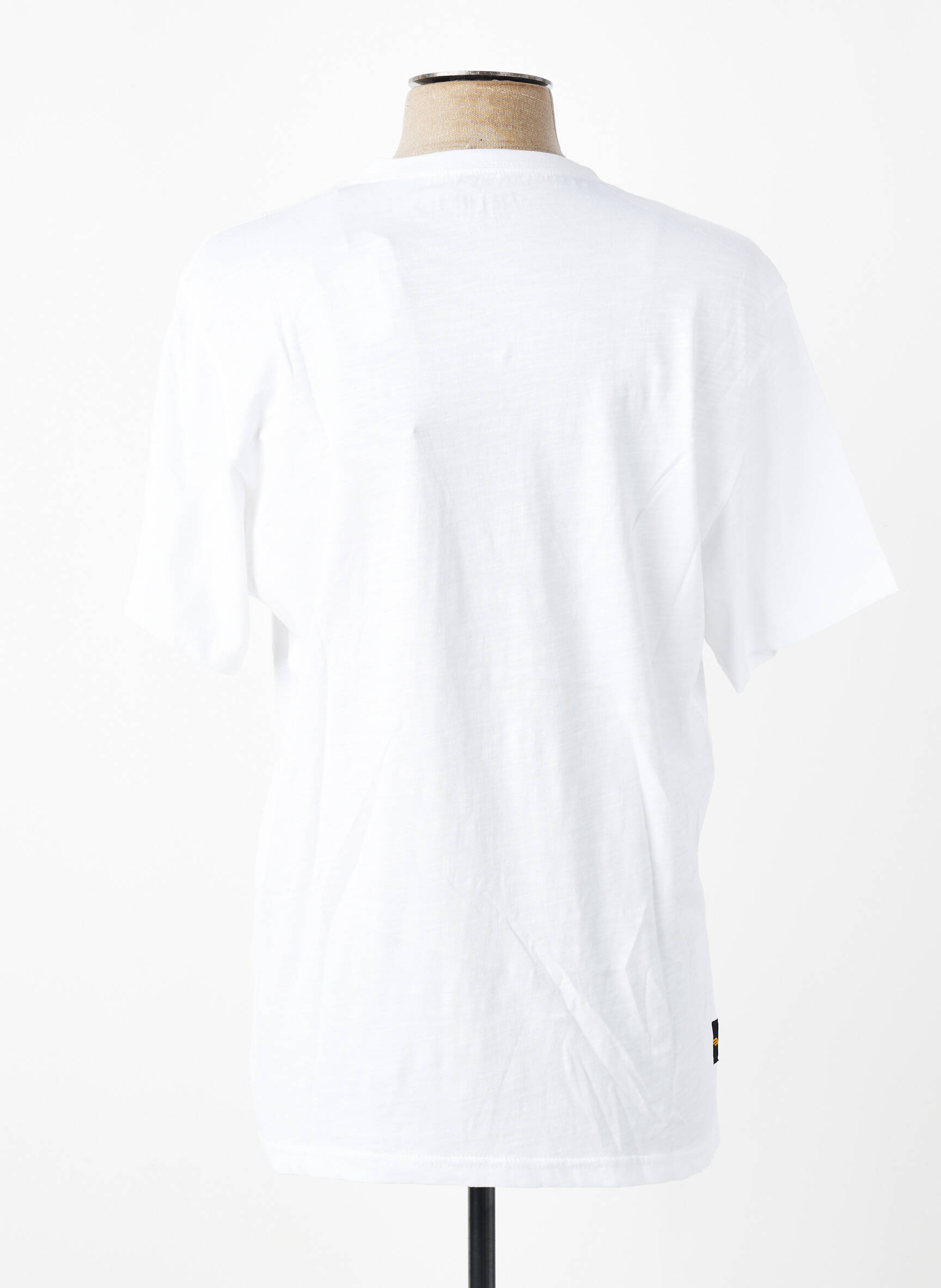 Tricou croială dreaptă mâneci scurte alb DAYTONA bărbat