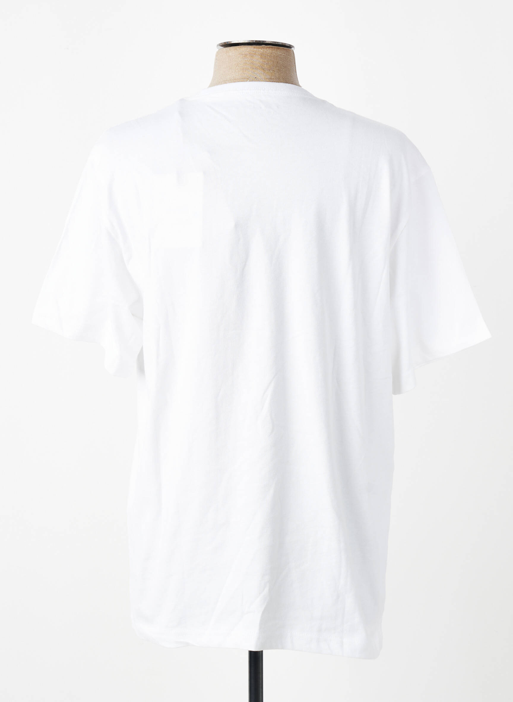 Tricou croială dreaptă mâneci scurte alb IRON AND RESIN bărbat