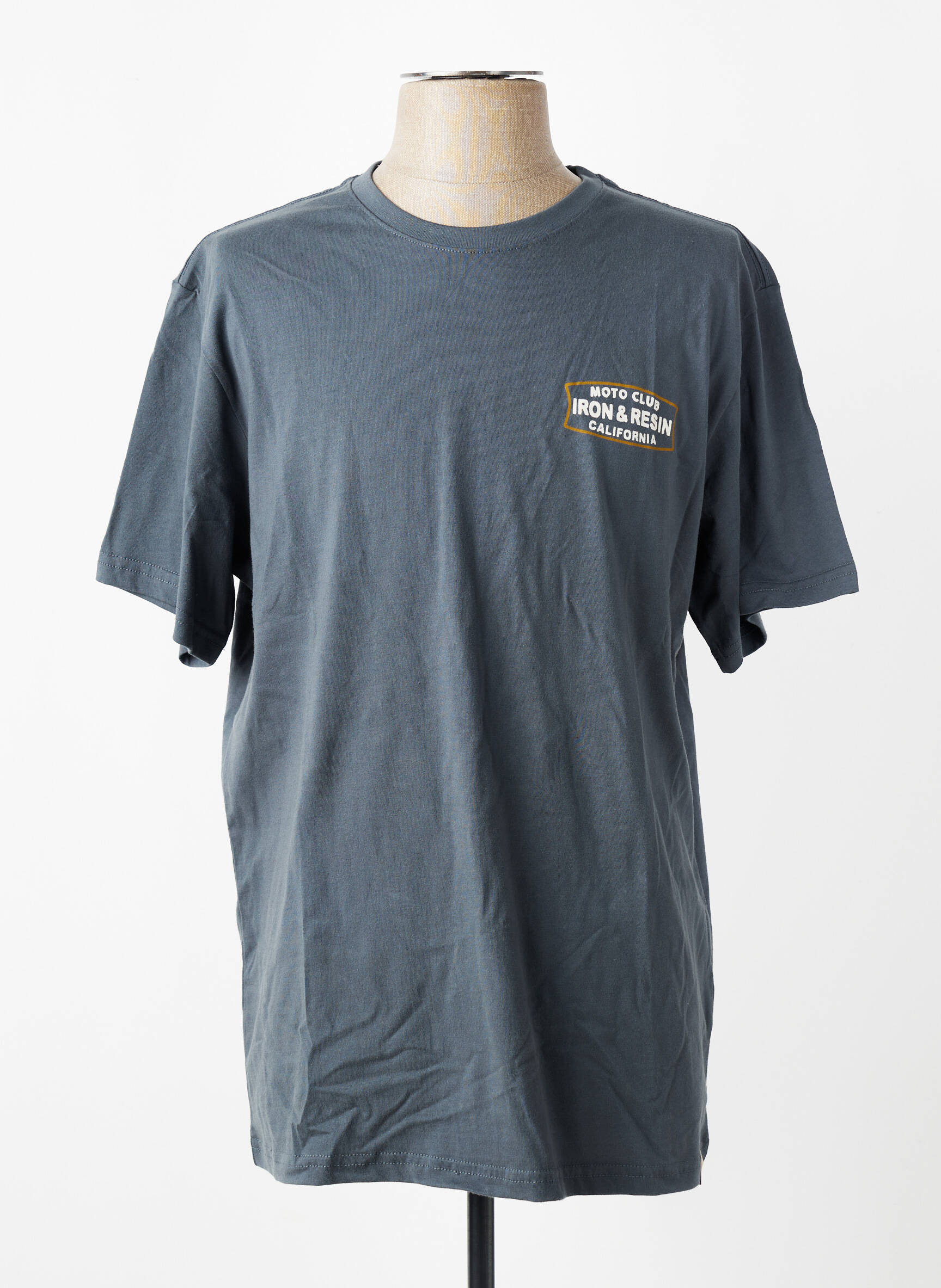Tricou elasticitate mâneci scurte gri IRON AND RESIN bărbat