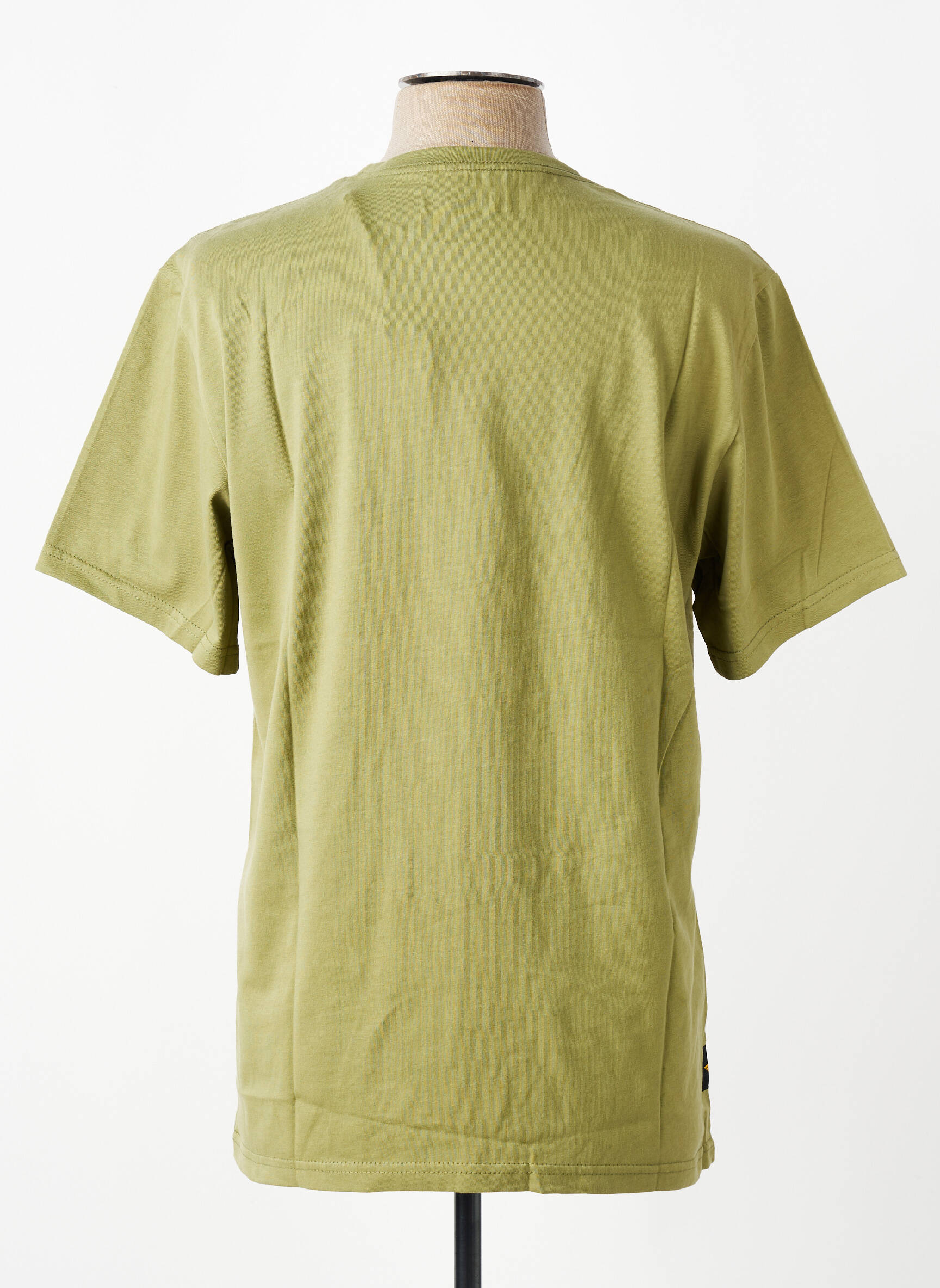 Tricou croială dreaptă mâneci scurte verde DAYTONA bărbat