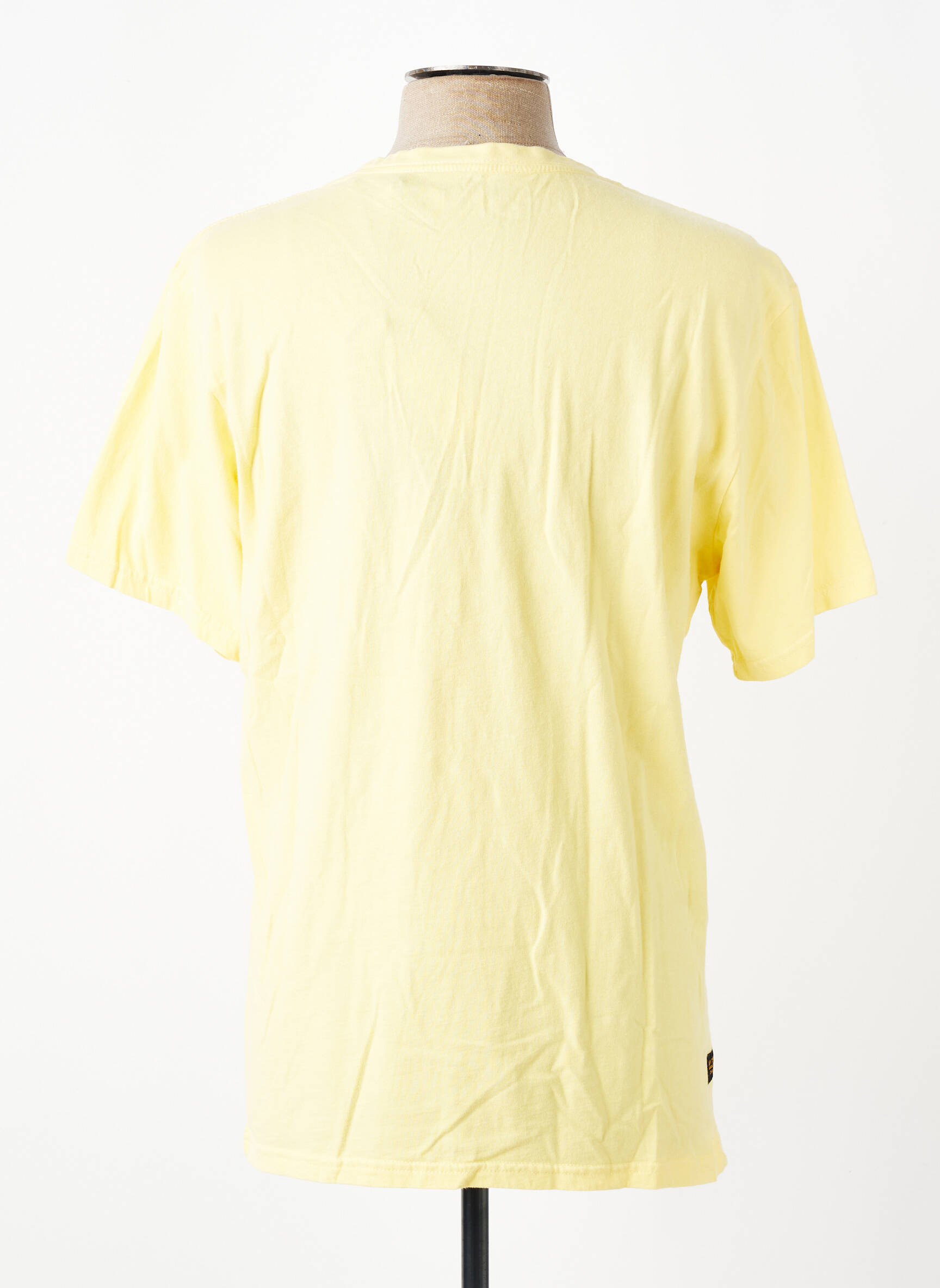 Tricou croială dreaptă mâneci scurte galben DAYTONA bărbat