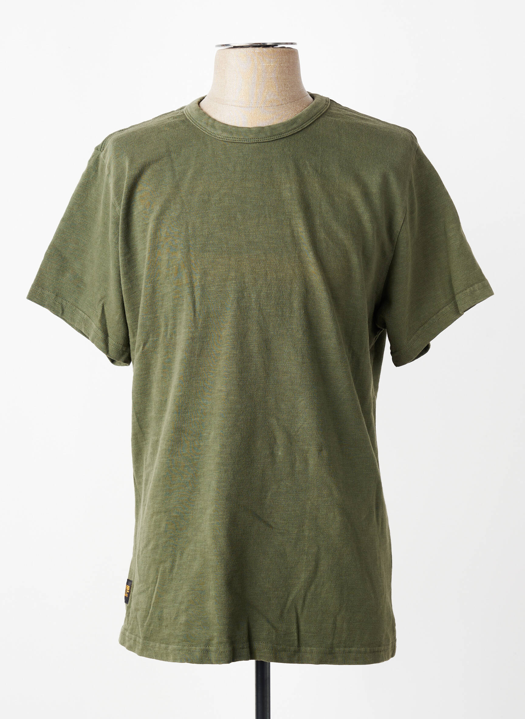 Tricou croială dreaptă mâneci scurte verde DAYTONA bărbat