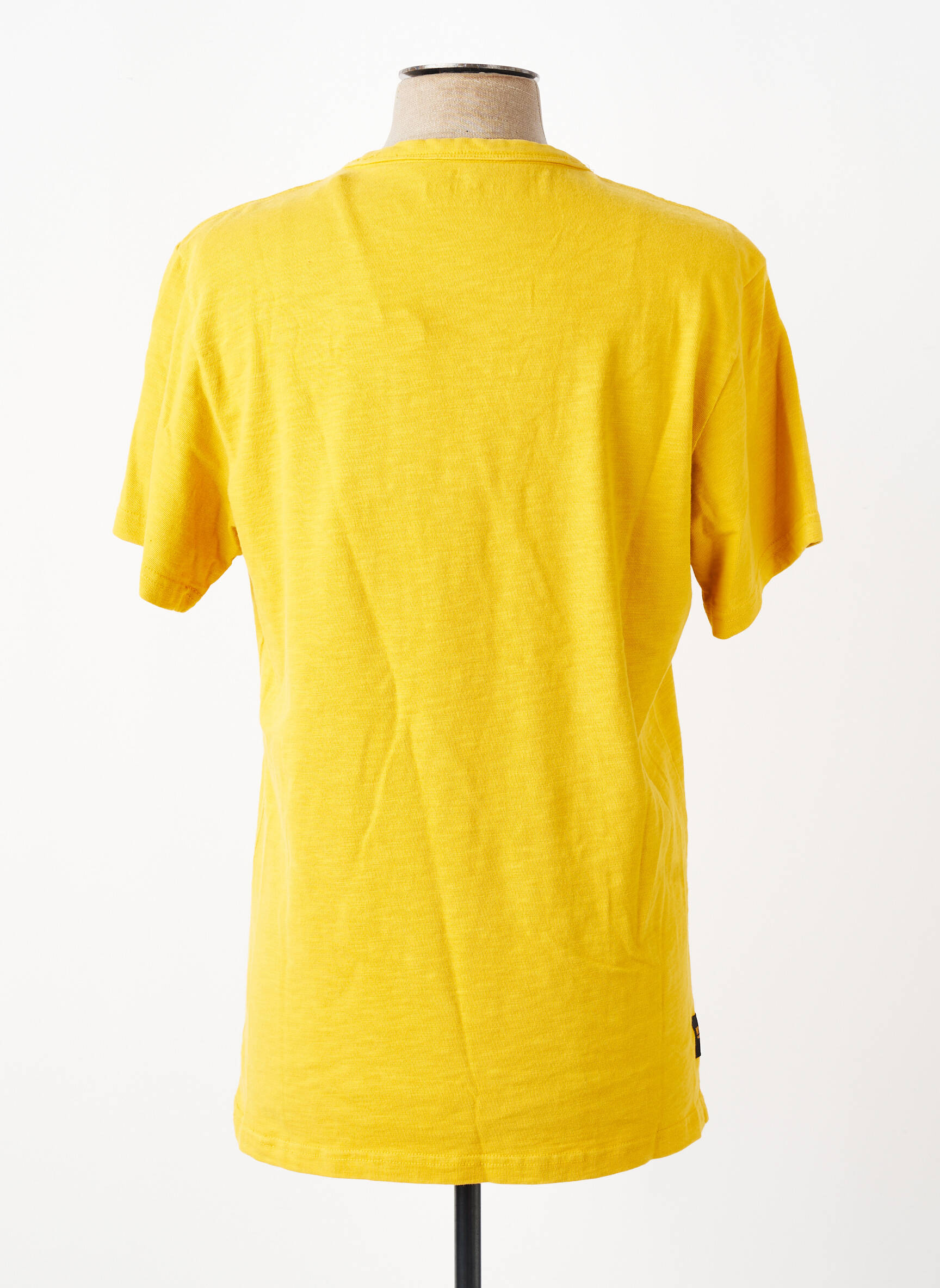 Tricou croială dreaptă mâneci scurte galben DAYTONA bărbat