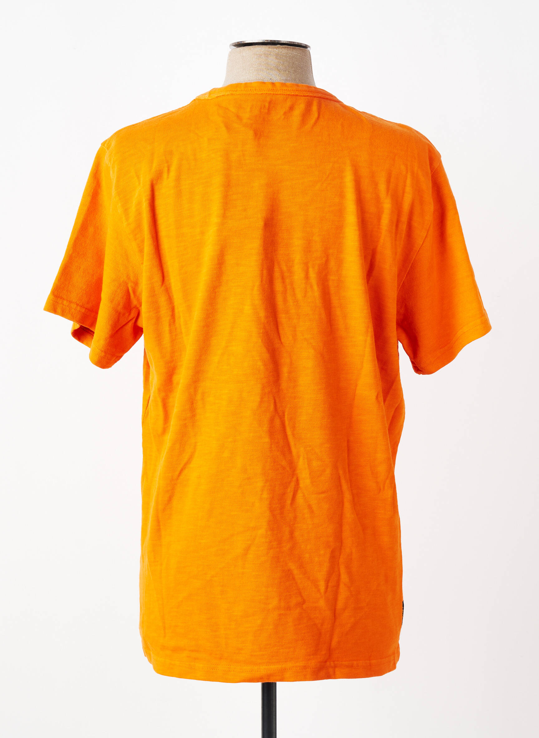 Tricou croială dreaptă mâneci scurte portocalie DAYTONA bărbat