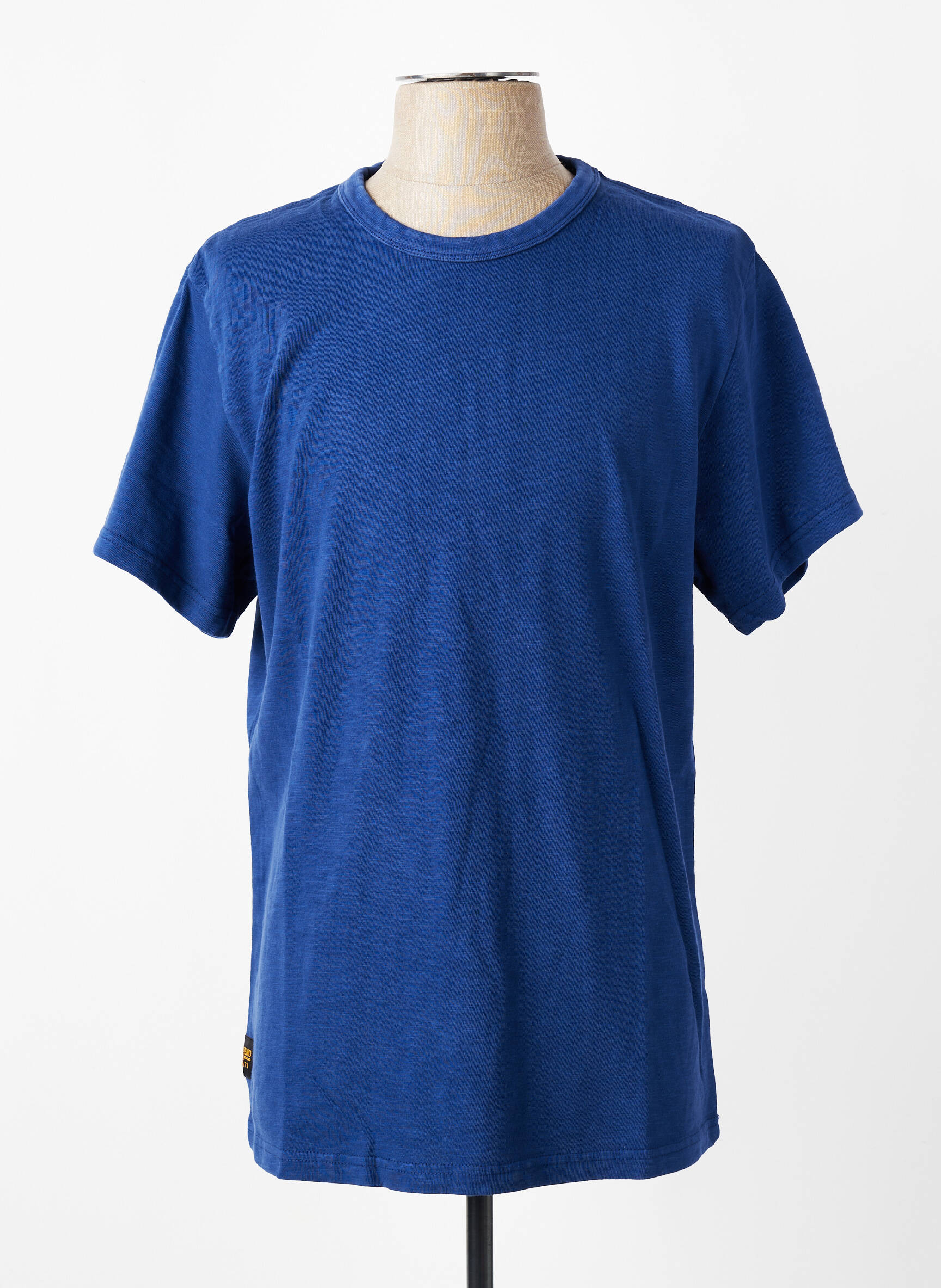 Tricou croială dreaptă mâneci scurte albastru DAYTONA bărbat
