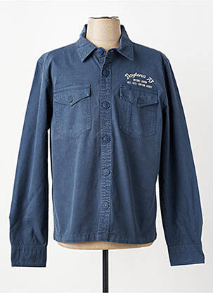 Jachete casual închidere cu nasturi pe față albastru DAYTONA bărbat