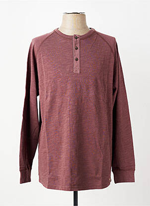 Tricou croială dreaptă mâneci lungi maro IRON AND RESIN bărbat