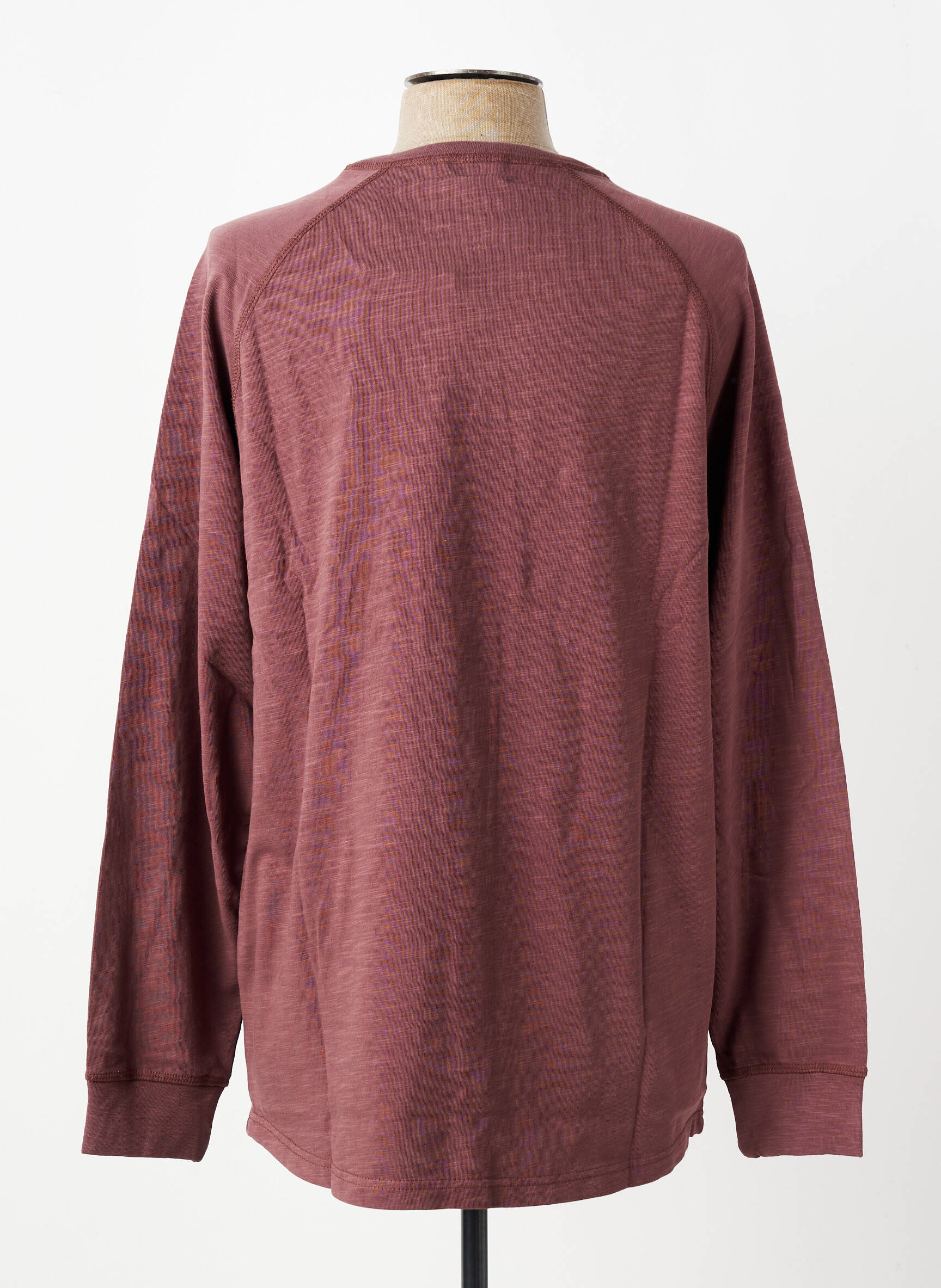 Tricou croială dreaptă mâneci lungi maro IRON AND RESIN bărbat