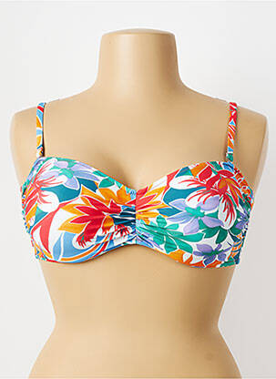 Sutien de costum de baie elasticitate albastru ANTIGEL femeie