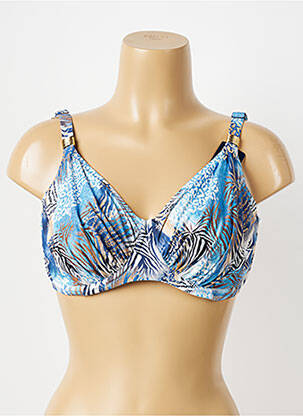 Sutien de costum de baie elasticitate sutien balconet cu decolteu înalt albastru FANTASIE femeie