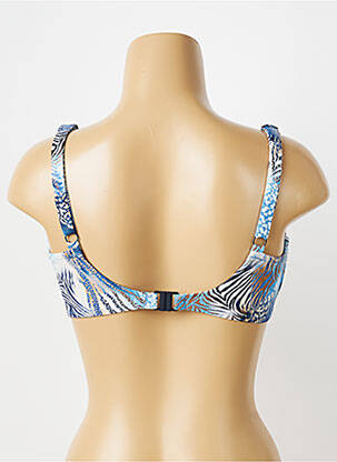 Sutien de costum de baie elasticitate sutien balconet cu decolteu înalt albastru FANTASIE femeie
