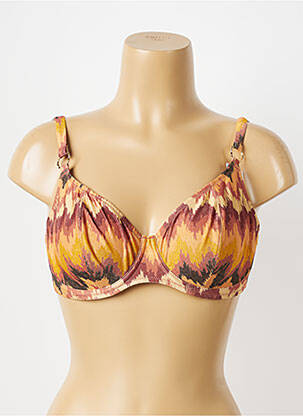 Sutien de costum de baie elasticitate sutien balconet cu decolteu înalt bej FREYA femeie