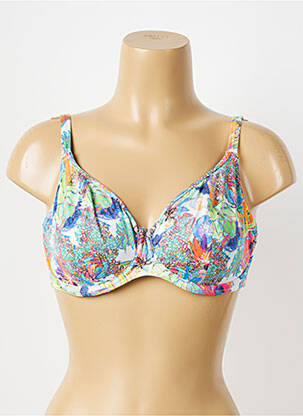 Sutien de costum de baie elasticitate sutien balconet cu decolteu înalt albastru FREYA femeie