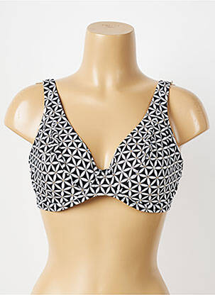 Sutien de costum de baie elasticitate sutien balconet cu decolteu înalt negru FREYA femeie