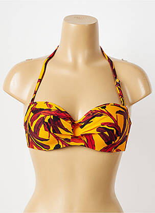 Sutien de costum de baie elasticitate top sutien modelat portocalie ANTIGEL femeie