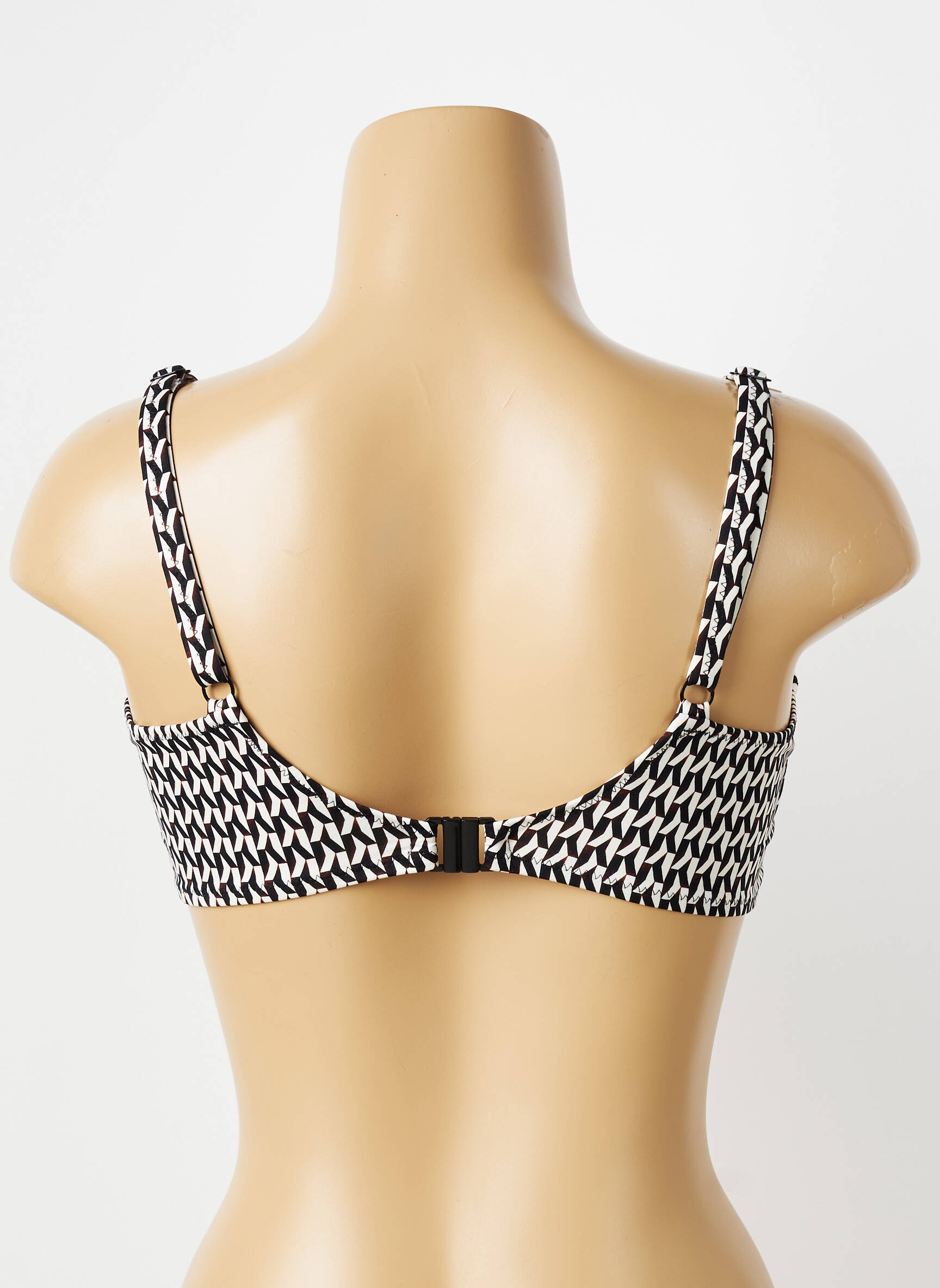 Sutien de costum de baie elasticitate sutien balconet cu decolteu înalt negru FANTASIE femeie