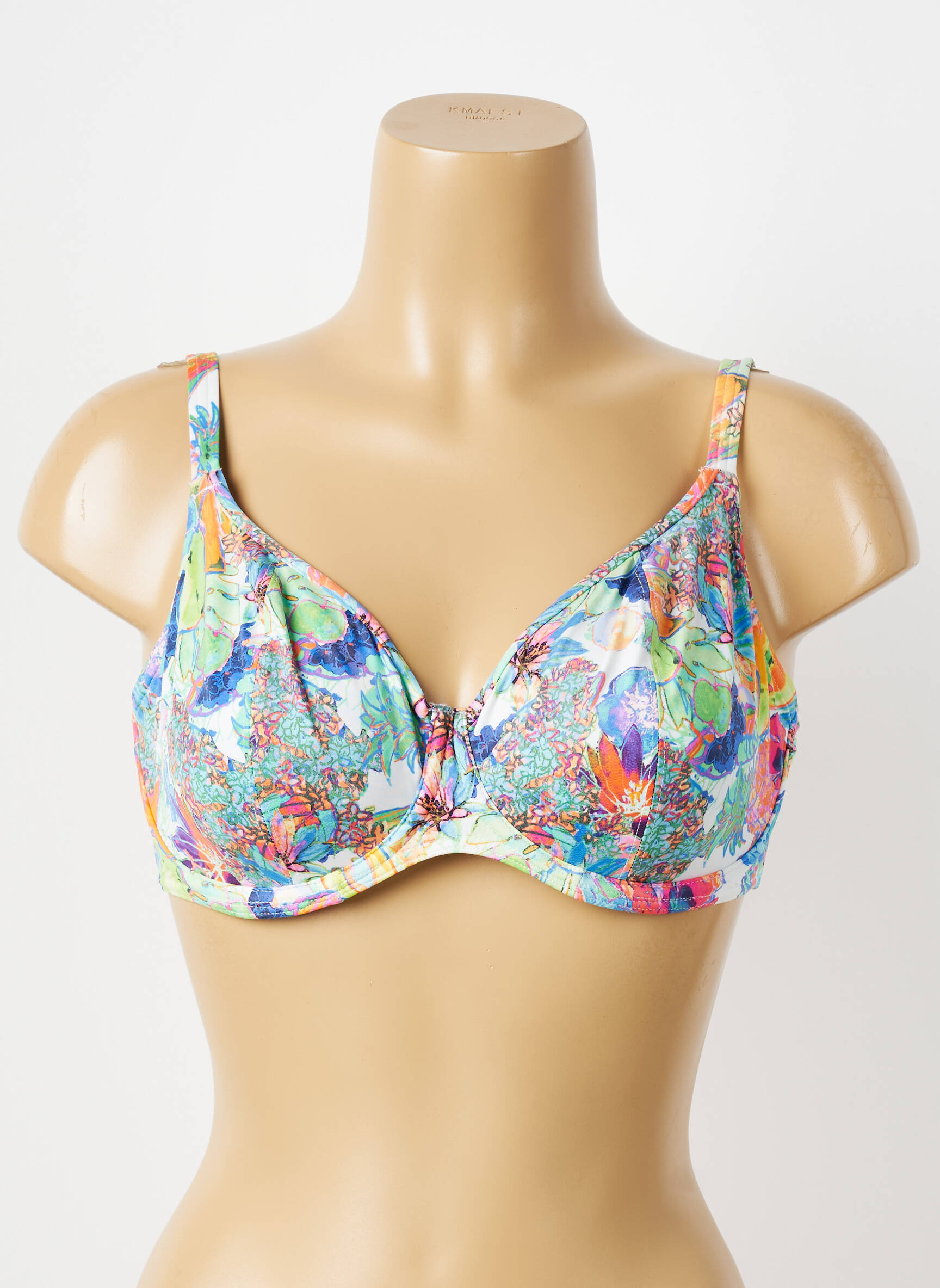 Sutien de costum de baie elasticitate sutien balconet cu decolteu înalt albastru FREYA femeie