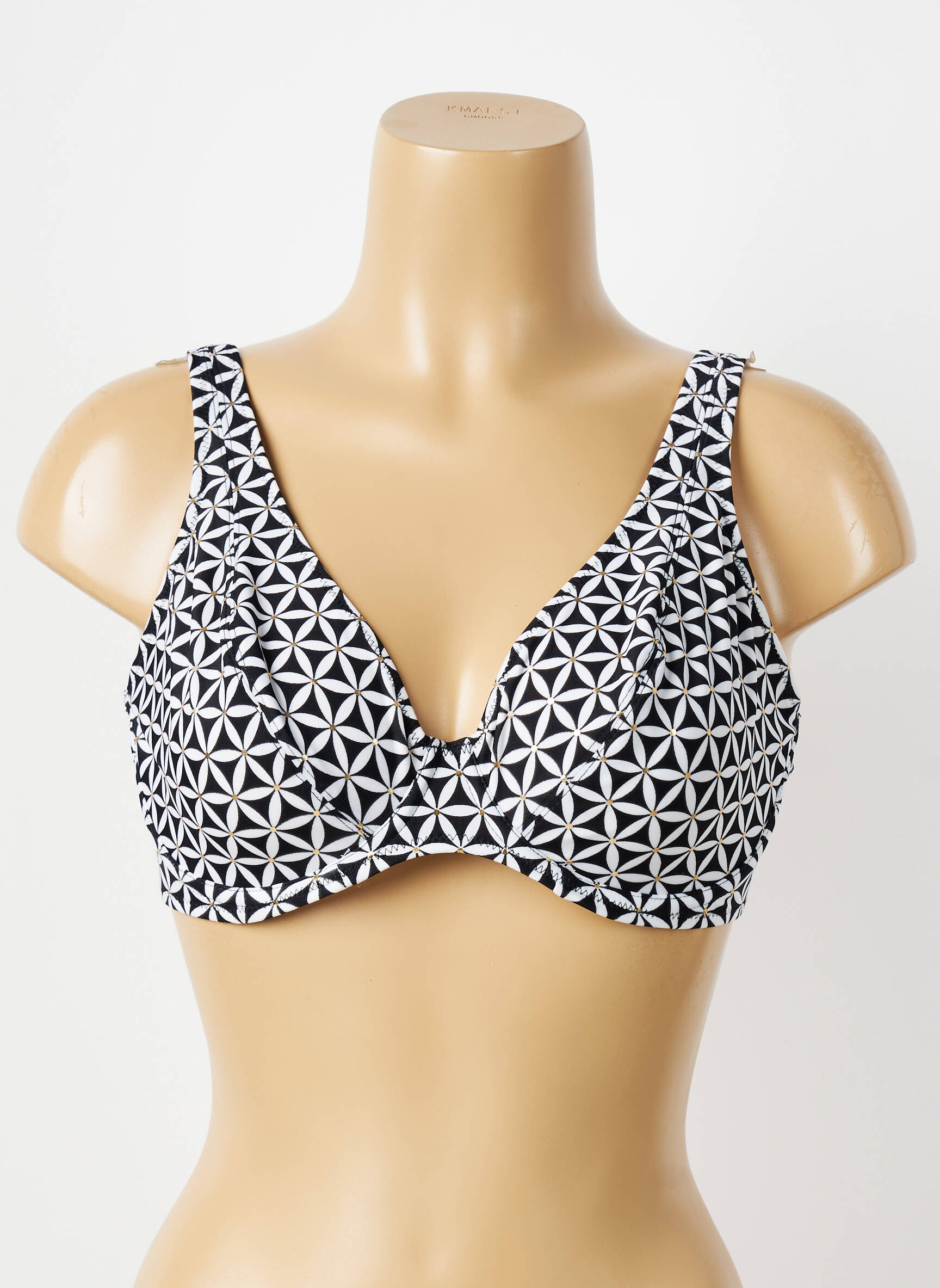 Sutien de costum de baie elasticitate sutien balconet cu decolteu înalt negru FREYA femeie
